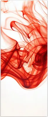 Produktbild von Glasbild 50x125cm in XXL für Wohnzimmer, Schlafzimmer Motiv Abstrakter Rauch