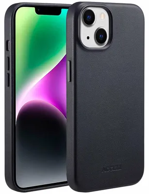 Imagen del producto de Funda de Cuero con MagSafe para Apple iPhone 14 - Onyx Black