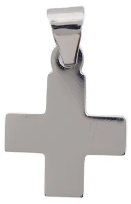 Produktbild von MIAMAR 1129006 Mädchen Anhänger Kreuz 14 Karat (585) Weißgold Silber