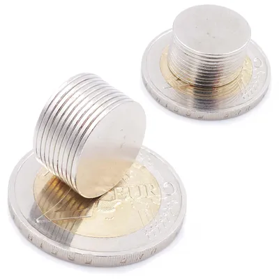 Produktbild von Aprilheld | 25 Scheibenmagnete 15x1 mm | N52 Klasse Neodym Magnete | Modellbau