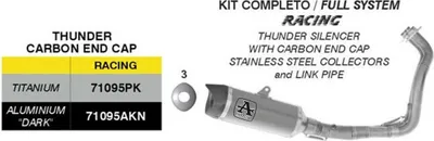 Produktbild von ARROW Thunder Komplettauspuff Titan für Yamaha MT-07