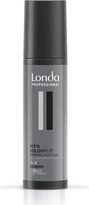 Productafbeelding van Londa Professional - Men Solidify It Extreme Hold Gel - Stylinggel voor het haar met extra sterke fixatie, 100 ml