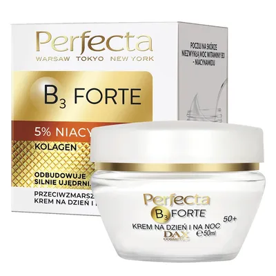 Produktbild von Perfecta B3 Forte Przeciwzmarszczkowy krem na dzień i na noc 50+, 50ml