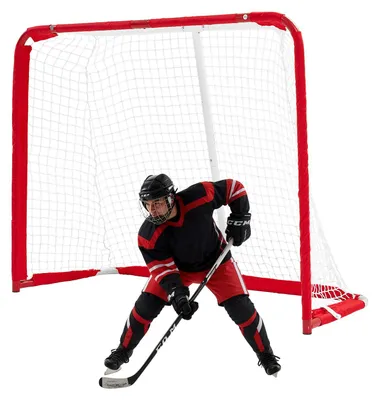 Produktbild von VEVOR Street-Hockey-Tor 142 x 113 cm für Street- und Rollerhockey-Training, Hockeynetz mit Metallrahmen, Feldhockey-Tor für Indoor und Outdoor, Tragbares Inlinehockey-Tor für Garten Garage