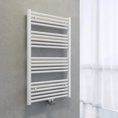 Obrázok produktu pre SONNI, radiátor na uteráky, sušička uterákov, 1000 x 600 mm, biela, vykurovanie teplou vodou, bez vykurovacieho telesa