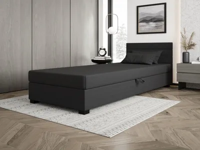 Obrázok produktu pre Čalúnená posteľ 90x195 KASANDRA 1 s úložným priestorom - šedá