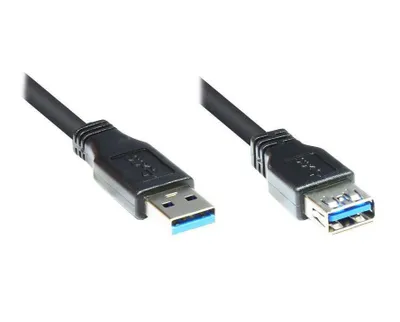 Produktbild von Good Connections USB 3.0 an USB-A Buchse 5m schwarz