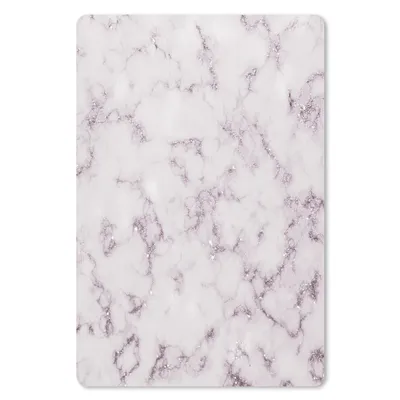 Produktbild von MuchoWow® Mauspad Mousepad Marmor - Weiß - Glitter 18x27 cm - Mousepads - Maus Mat - Pad - Mausunterlage