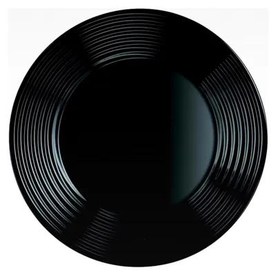 Produktbild von Arcoroc Harena Teller flach, 25 cm, Opalglas, schwarz