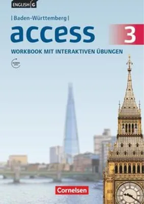 Immagine prodotto di English G Access Band 3: 7. Schuljahr - Workbook mit interaktiven Übungen auf scook.de. Baden-Württemberg