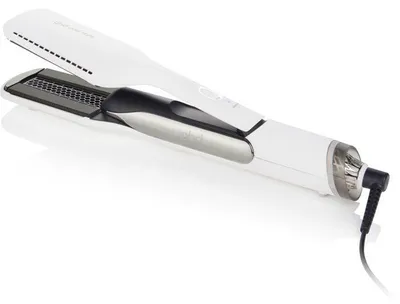 Zdjęcie produktu dla Suszarko-prostownica 2-w-1 GHD Duet Style, kolor biały, technologia Air-Fusion, funkcja Shine Shot do włosów mokrych i suchych