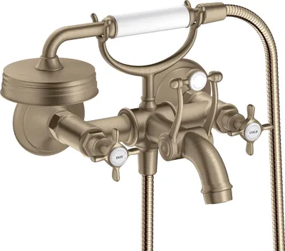 Immagine prodotto di hansgrohe AXOR Montreux Mitigeur bain à 2 poignées pour montage apparent, 16540820, 16540820