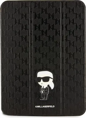 Obrázok produktu pre Karl Lagerfeld, kryt pre iPad Pro 11" 2022 Folio Saffiano Collection Ikonik Karl NFT, čierny