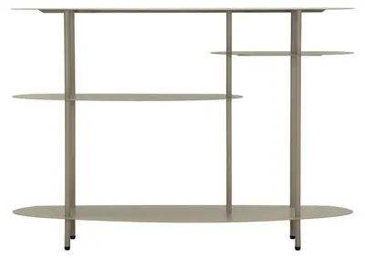 Zdjęcie produktu dla Konsola Saturn 34 x 118 x 82 cm, metalowa, szara