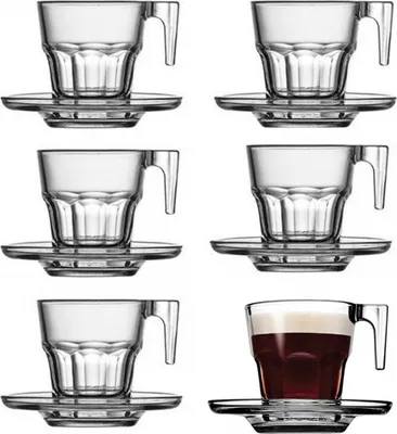 Produktbild von Pasabahce Espresso Deluxe: Erforschen Sie das 6er Set Casablanca für perfekten Kaffeegenuss