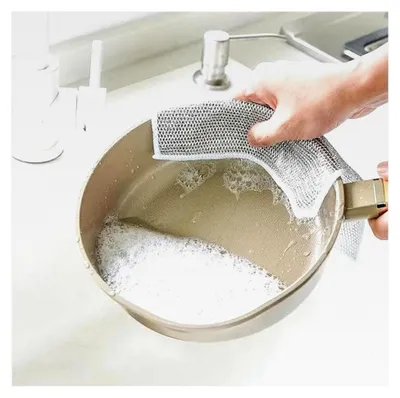 Produktbild von Multifunktionale Spültücher aus Draht, kratzfrei für nasse und trockene Reinigung, 10 Stück