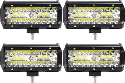 Produktbild von 4X 120W LED Arbeitsscheinwerfer Bar,Greenmigo IP67 Zusatzscheinwerfer Arbeitslicht LED Scheinwerfer Arbeitsleuchte
