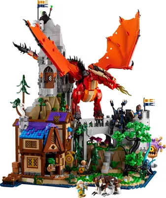 Produktbild von LEGO Ideas Dungeons & Dragons: Die Sage vom Roten Drachen, Bauset für Erwachsene, Dungeons and Dragons Geschenkideen für Fans, Fantasy-Bauset, kreative Aktivität 21348