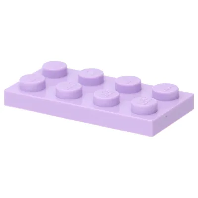 Produktbild von LEGO: 50 Platten, Größe 2x4 Noppen in hellem Lavendel