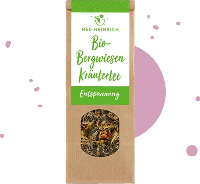 Produktbild von HEU-HEINRICH® - Bio-Bergwiesen-Kräutertee - Entspannung 40g