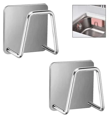 Image de Lot de 2 supports adhésifs pour éponges, pour la cuisine