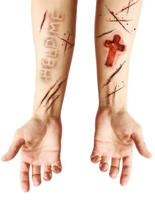 Produktbild von Teufelsmale Klebetattoos - Fasching Halloween Karneval