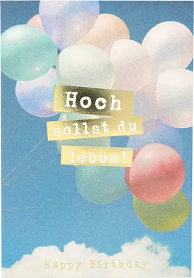 Produktbild von Klappkarte Hello you 11-Hoch sollst du leben! Happy Birthday