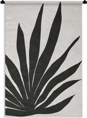 Produktbild von MuchoWow® Wandteppich Wandbehang Blatt - Pflanze - Minimalismus 60x90 cm Tapisserie Dekoration Wandtuch - Foto-Teppich - Abwaschbar