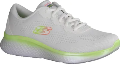 Produktbild von Skechers Stunning Steps 150010-WLM Damensneaker, Textil, Weiß/Lime, Vegan - Damenschuhe Sneaker, Weiß