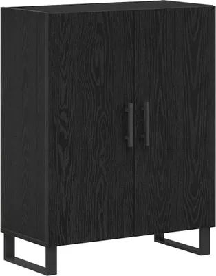 Immagine prodotto di vidaXL Credenza look rovere nero 69,5 x 34 x 90 cm Materiale a base di legno