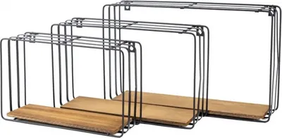 Produktbild von Velano - Loft Wandregal Komplettset Metallregal - FWL 1