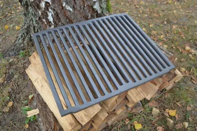Produktbild von SEZAM Ofenrost 41,5 x 33,5 cm Gusseisen Gussrost Kaminrost eckig Ascherost Kaminofen Tafelrost Rost Ofengitter Kamin Grillrost Grillgitter BBQ