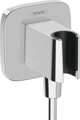 Produktbild von Hansgrohe Wandanschluss Fixfit Q Chrom mit Halter