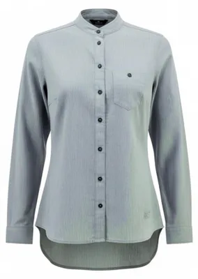 Produktbild von Jack Wolfskin Shirt Heather Flannel Damen Flanellhemd Karohemd Grau Größe S