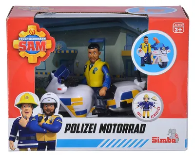 Produktbild von Feuerwehrmann Sam Polizei-Motorrad (mit Figur)