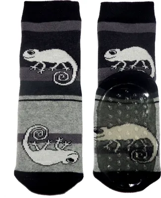 Produktbild von Kinder ABS-Socken Chamäleon Schwarz Größe 31-34