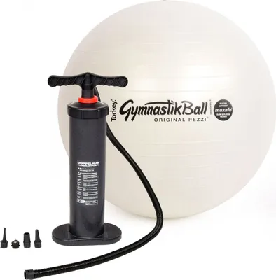 Image de Original Pezzi® MAXAFE ballon de gymnastique avec pompe - blanc perle