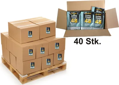 Produktbild von 40 x Alcotec Turbohefe 48h Gärhefe Hefe Super Preis Lange Haltbarkeit