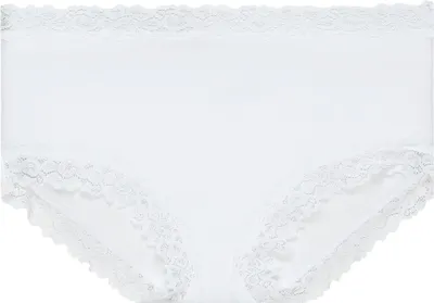 Produktbild von Jockey Damen Slip - Parisienne Full Brief, Mikrofaser, Spitze Weiß S