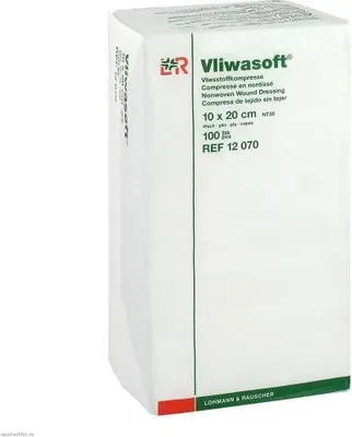Zdjęcie produktu dla Kompresy włókninowe Vliwasoft niesterylne 10x20 cm 4l. 100 szt