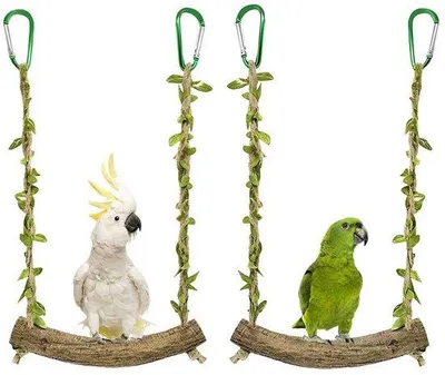 Produktbild von Zweistöckige Vogeltrainingsstange - Holz Vogeltrainingsgerüst - Vogeltrainingsgerüst - Vogelzuchtstandard - Vogelkäfigzubehör - Geeignet für Vogelkäfigstangen, Papageien, Kanarienvögel, Falkenparketten, Vogelkäfigzubehör, Spielzeug - Grün