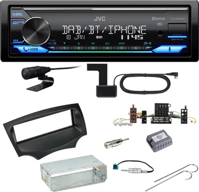 Produktbild von JVC KD-X482DBT Bluetooth Digitalradio USB Einbauset für Ford KA RU8