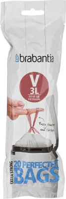 Immagine prodotto di Brabantia PerfectFit, tipo V, 3 litri, 20 pezzi
