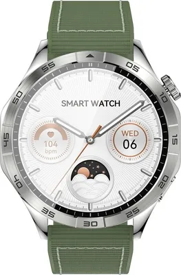 Produktbild von XO Watch 4 Herren-Smartwatch, modern und elegant, Passwort Smartwatch, 7 Arbeitstage, Amoled, Magnetische Aufladung, 1,43“, IP68 wasserdicht Grün