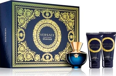 Produktbild von Versace Dylan Blue Pour Femme Geschenkset für Frauen Duftwasser 50 ml + Körperlotion 50 ml + Duschgel 50 ml