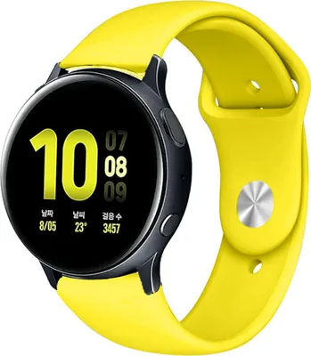 Produktbild von Strap-it Samsung Galaxy Watch Active / Active 2 Sportarmband (Gelb)