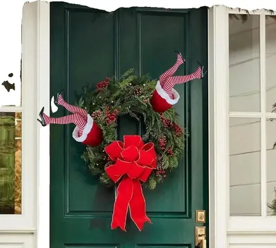 Immagine prodotto di Decorazioni natalizie per le gambe, design divertente, facile da presentare