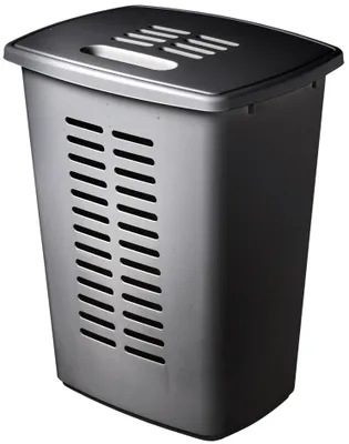 Produktbild von orthex Wäschebox mit Deckel 60 Liter dunkelgrau