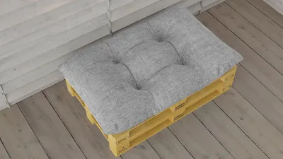 Produktbild von Palettenkissen 120 x 80 x 15 cm | Wasserdichtes Sitzkissen für das Palettensofa Set: HELLGRAU