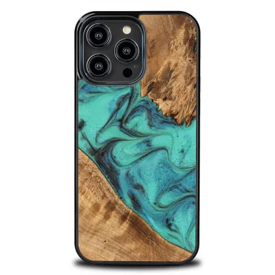 Obrázek produktu pro Dřevěné pouzdro Bewood iPhone 14 Pro Max, tyrkysové